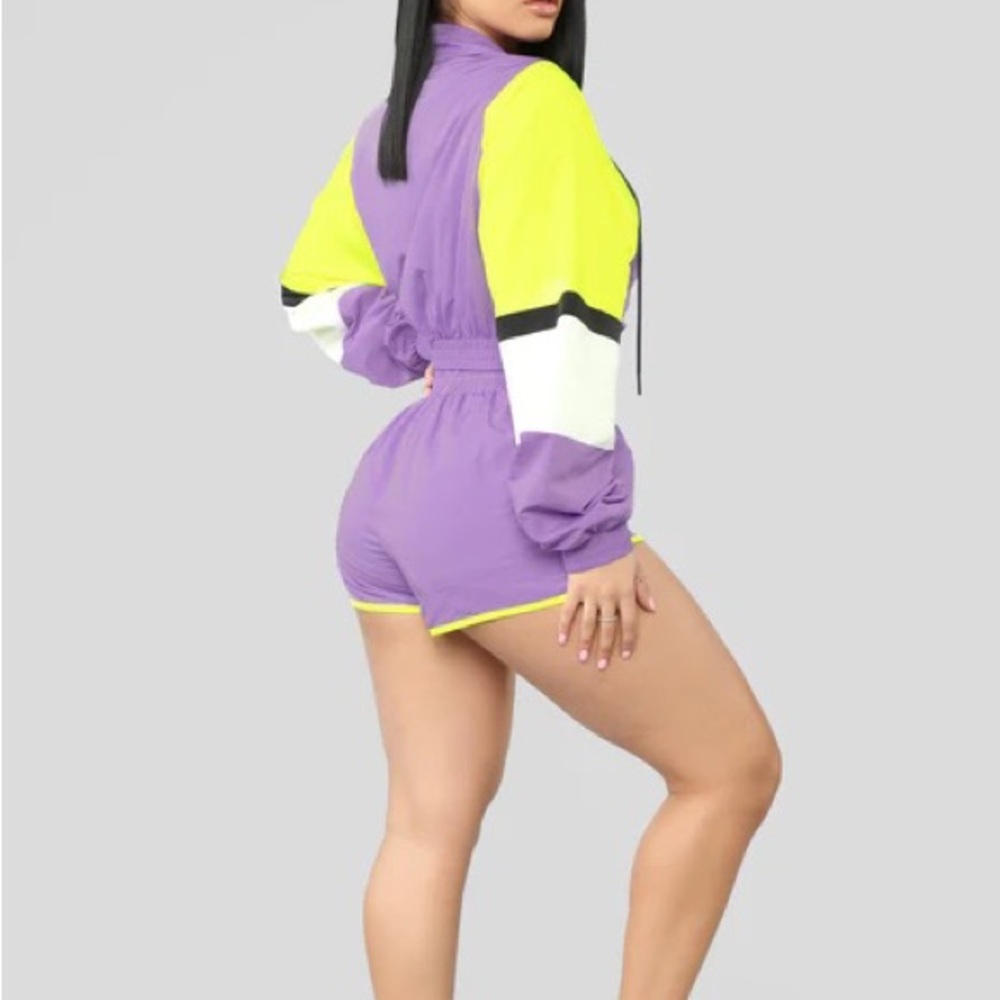 Fashion Nova Making A Statement Lounge Set - Purple/Combo - Picture 4 of 10